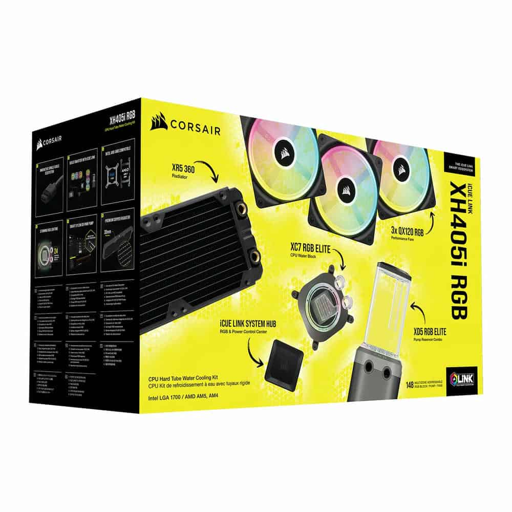 Corsair Hydro X Series iCUE XH405i RGB PRO Custom Cooling Kit Black